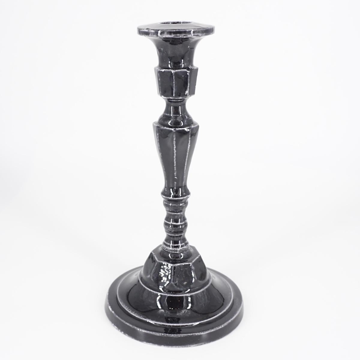 Portacandela geometrico large NERO