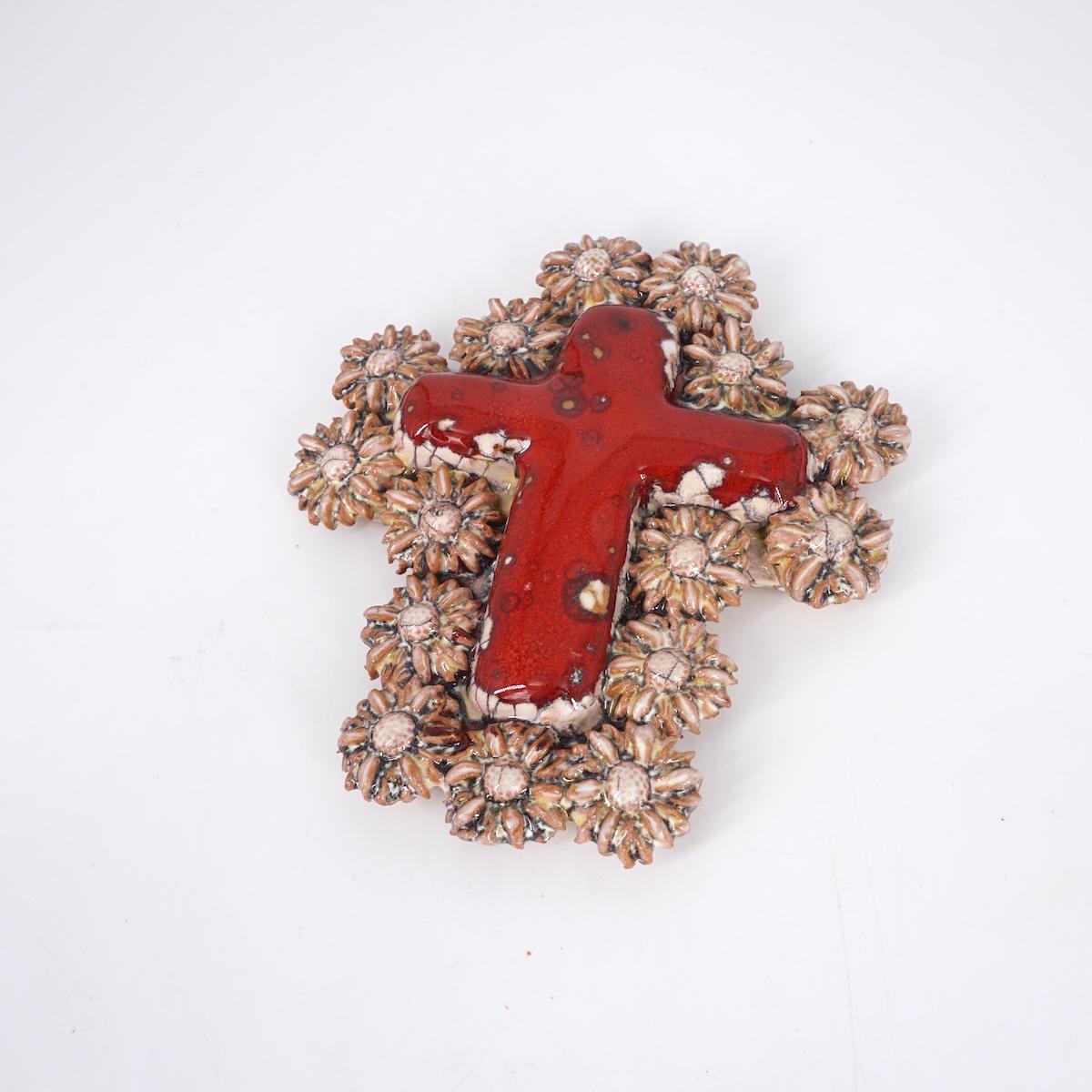 FRATANTONI CROCEMARGHERITE ROSSO/BEIGE