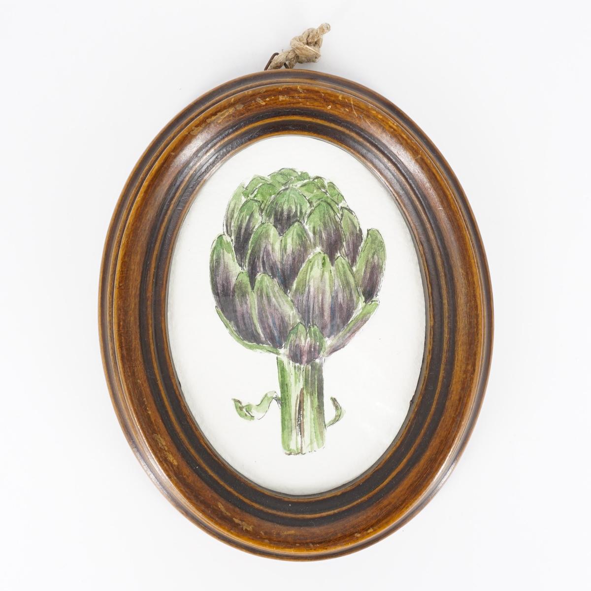 Quadretto CARCIOFO OVALE MARRONE CARCIOFO OVALE MARRONE  CATERINA BERTA