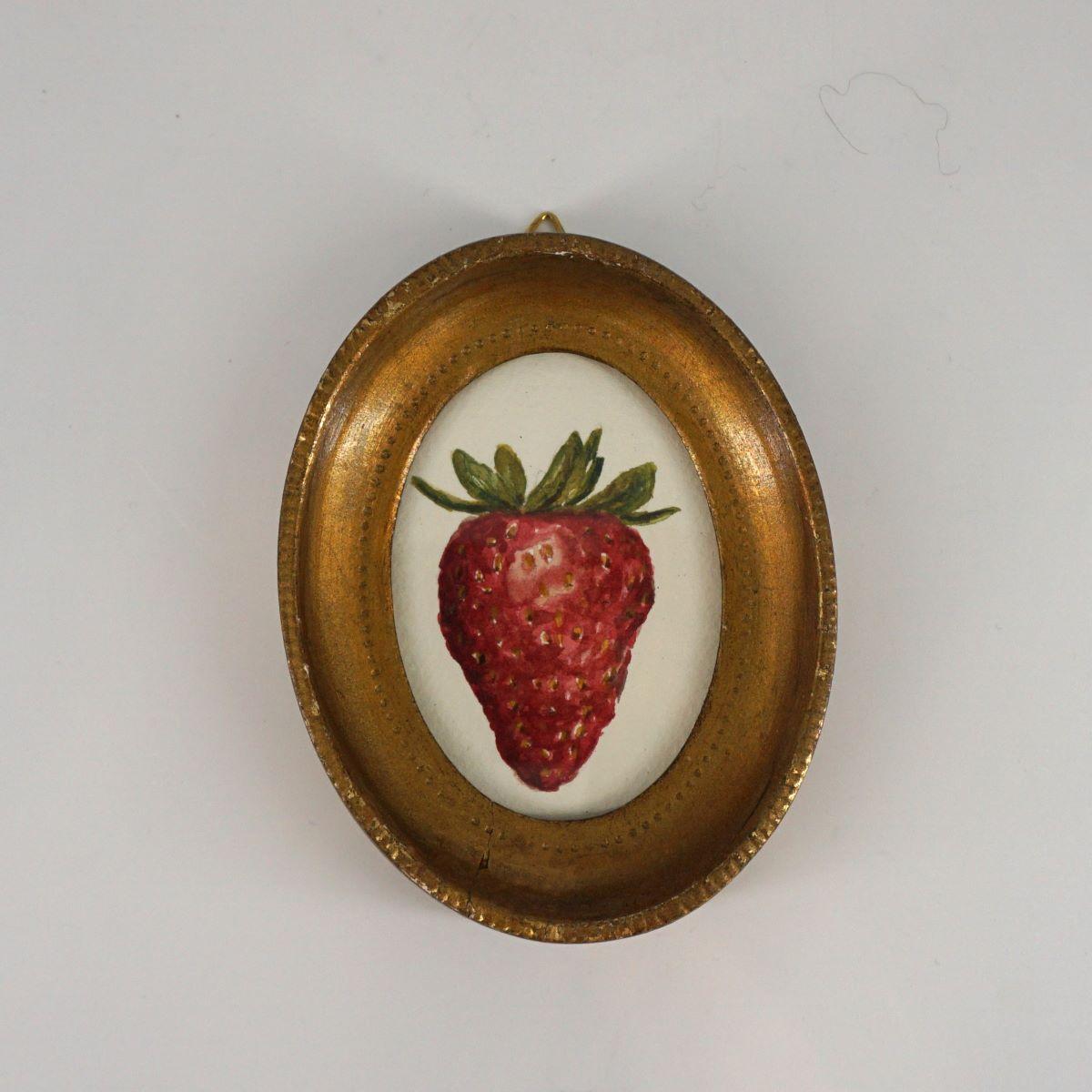 CATERINA BERTA FRAGOLA CORNICE PICCOLA OVALE