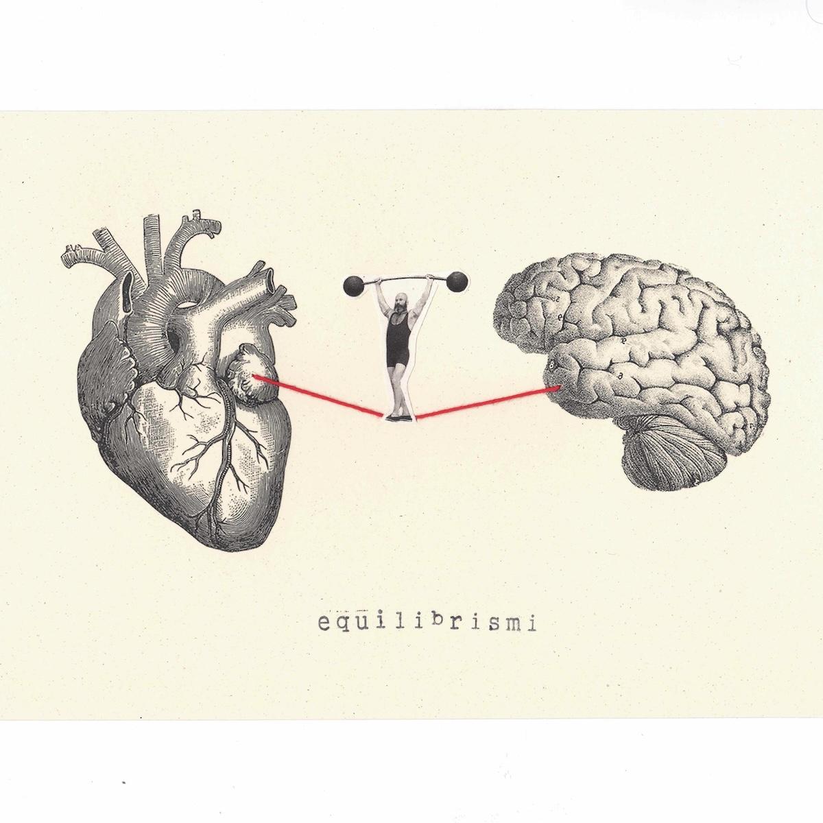 Stampa equilibrismi fra cuore e cervello BILANCIERE naturale