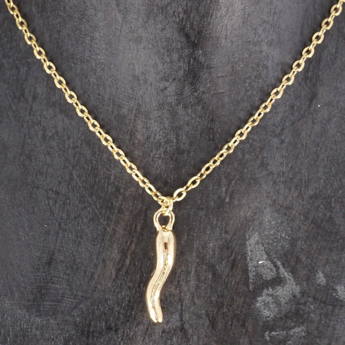 COLLANA CATENINA CORNETTO ORO