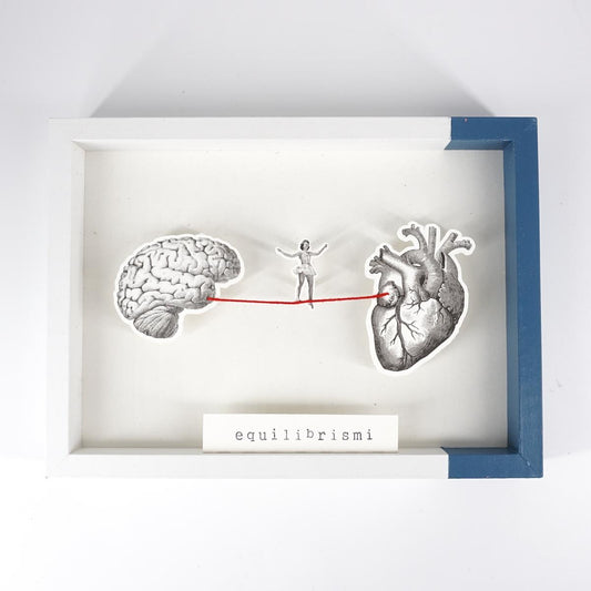 Equilibrismo bianco ballerina BLU