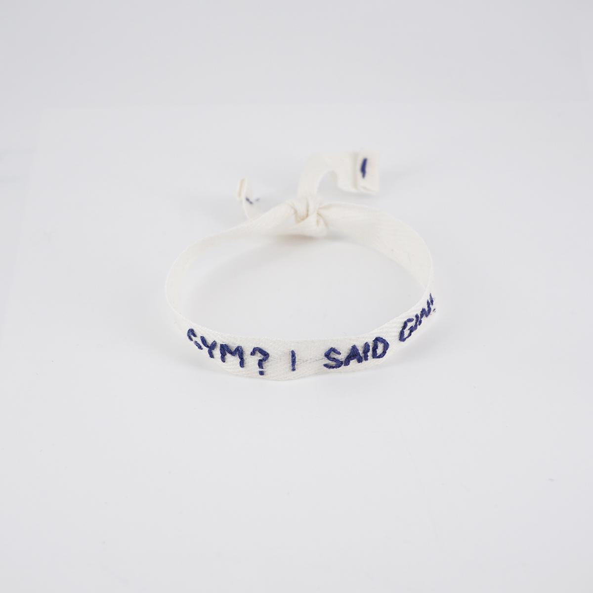 NOMADEA BRACCIALE GYM? I SAID GIN BIANCO