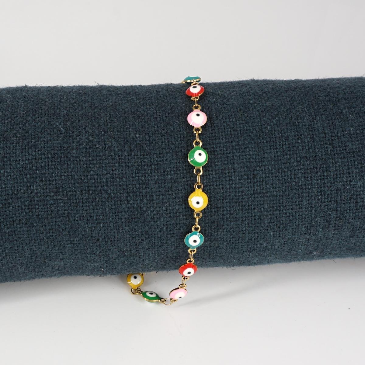 BRACCIALE OCCHIETTI LARGE MULTICOLOR