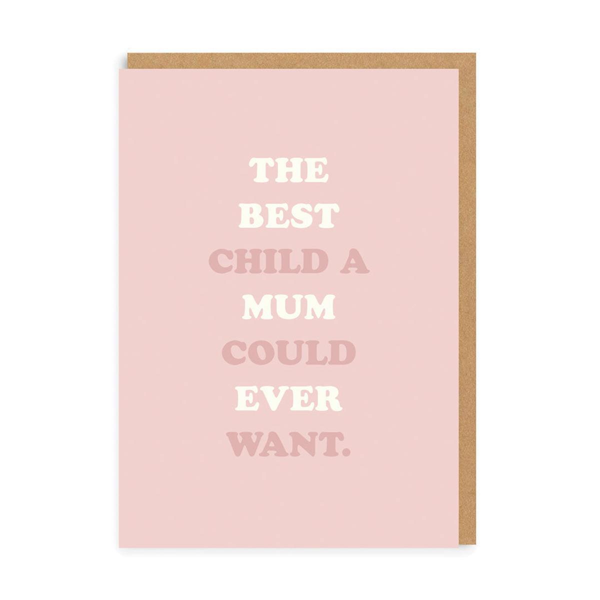 OHHDEER THE BEST CHILD MUM