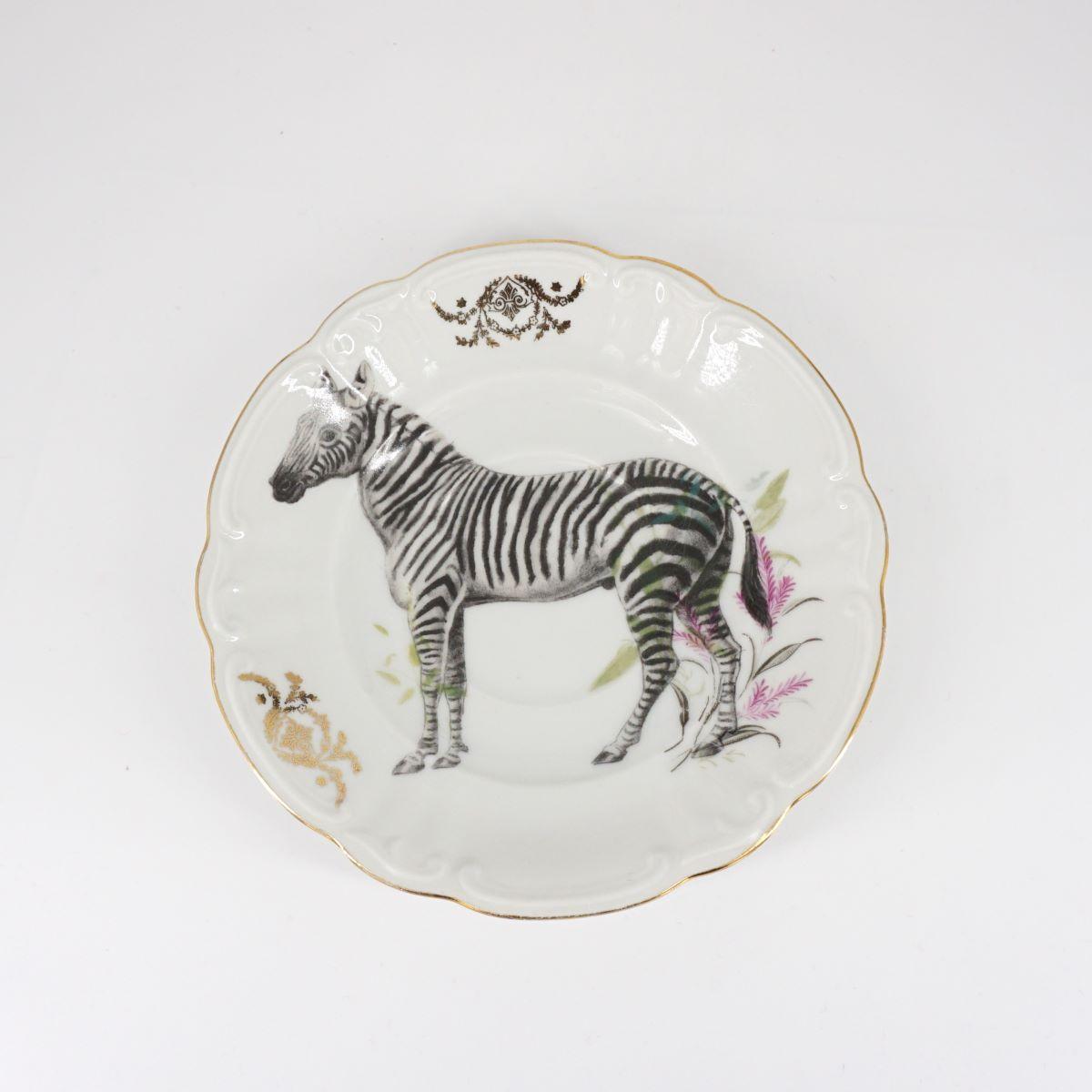 Assiette à thé ZEBRA