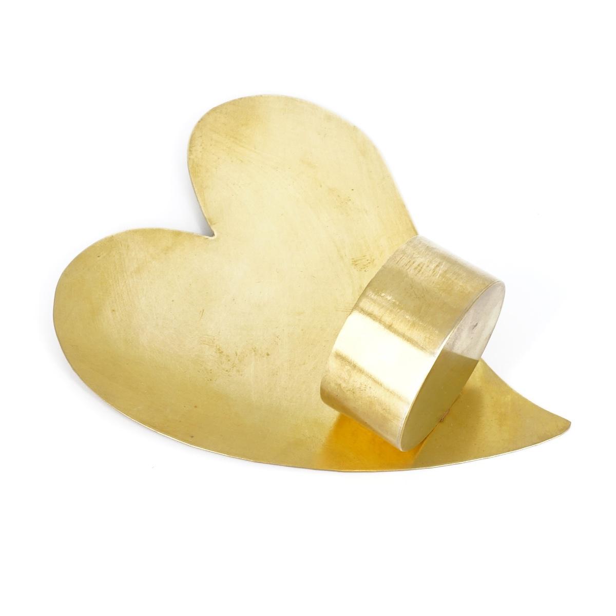 PORTACANDELE DA PARETE CUORE PIATTO PORTACANDELE DA PARETE CUORE PIATTO NICOLE