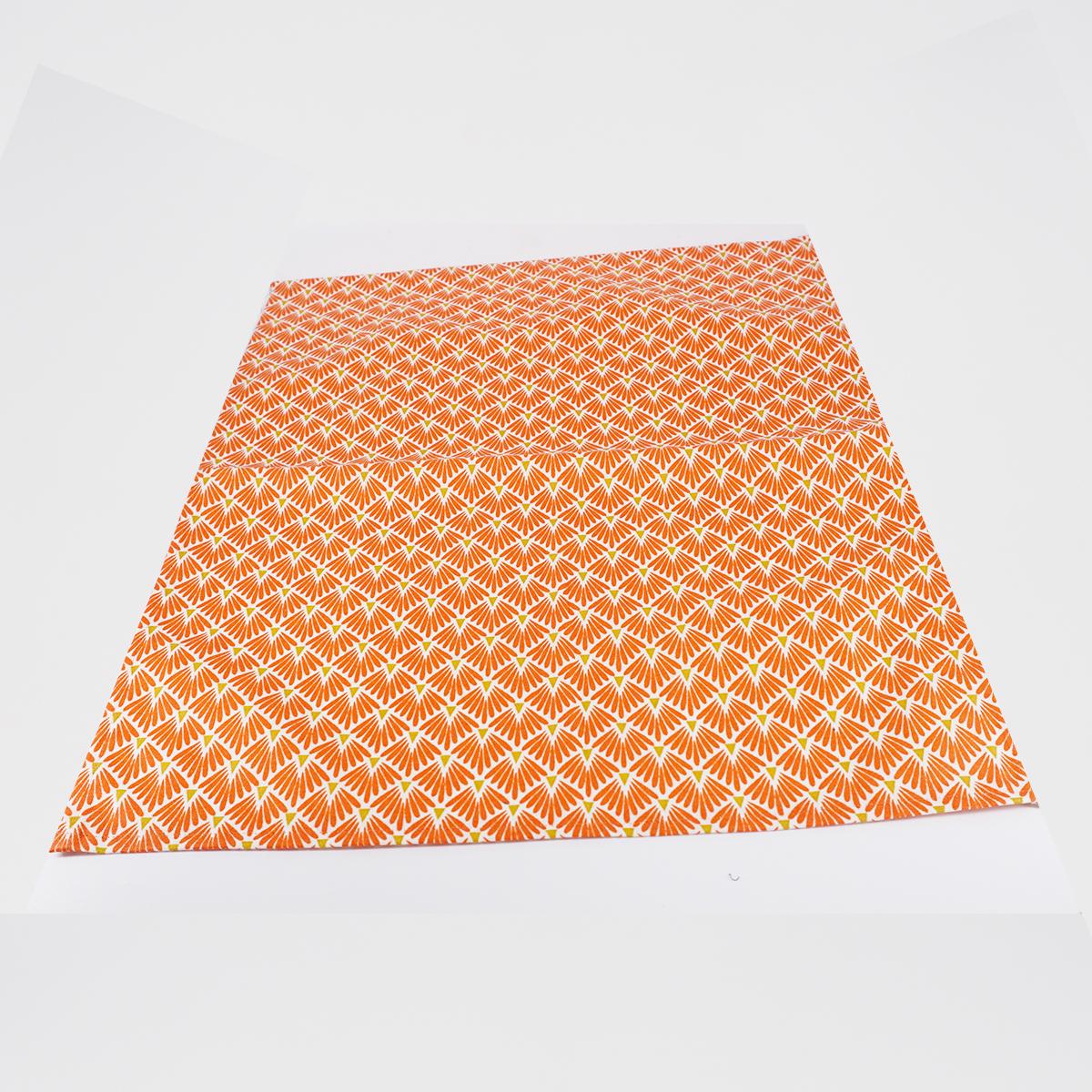 PALMINE ORANGE deco placemat