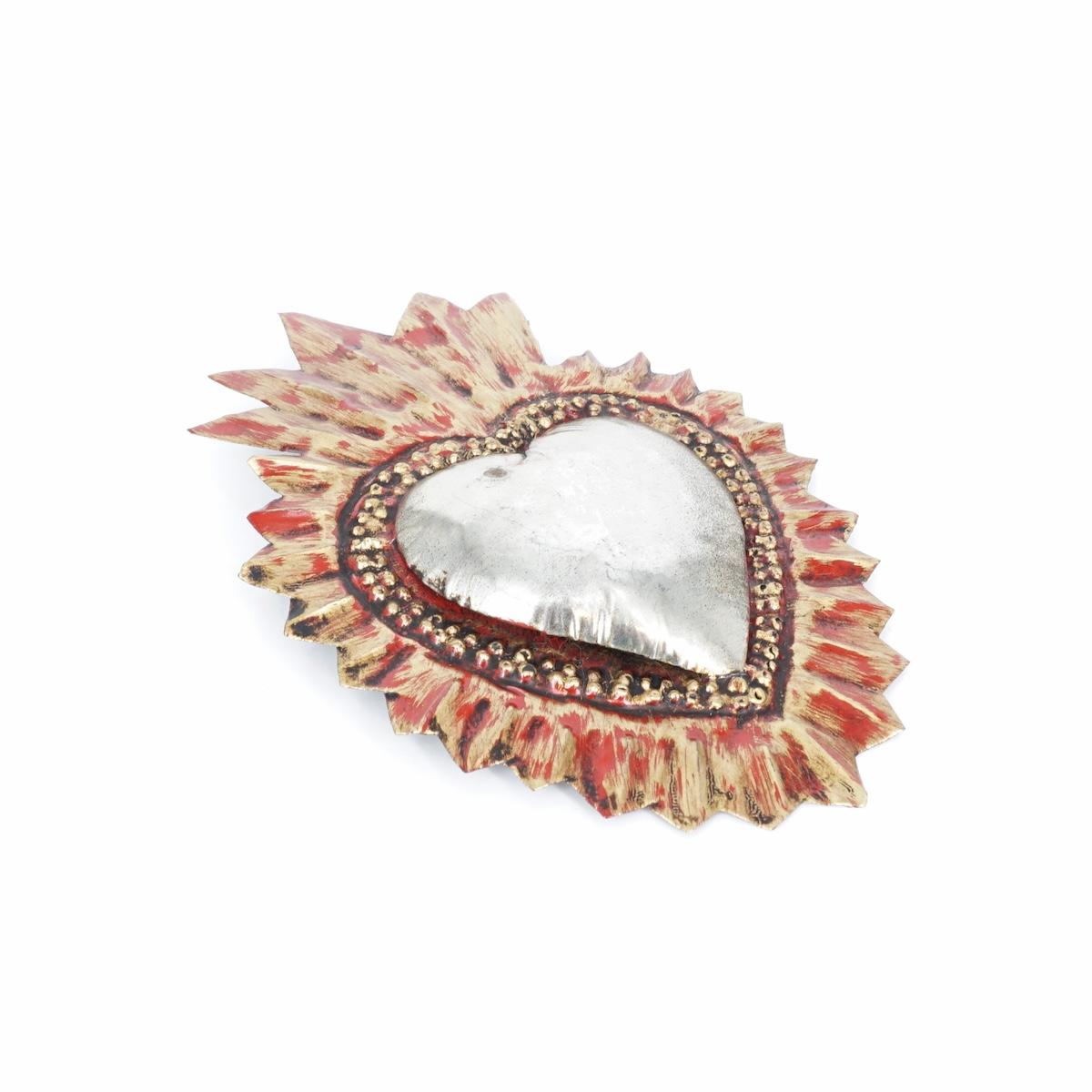 Cuore in latta small PLATINO CUORE LATTA SMALL PLATINO ARTE FASHION MEXICO