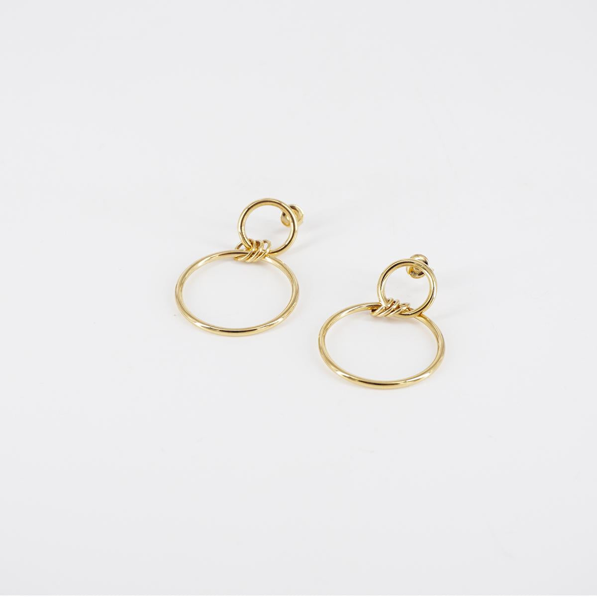 Boucles d'oreilles CERCLE nouées