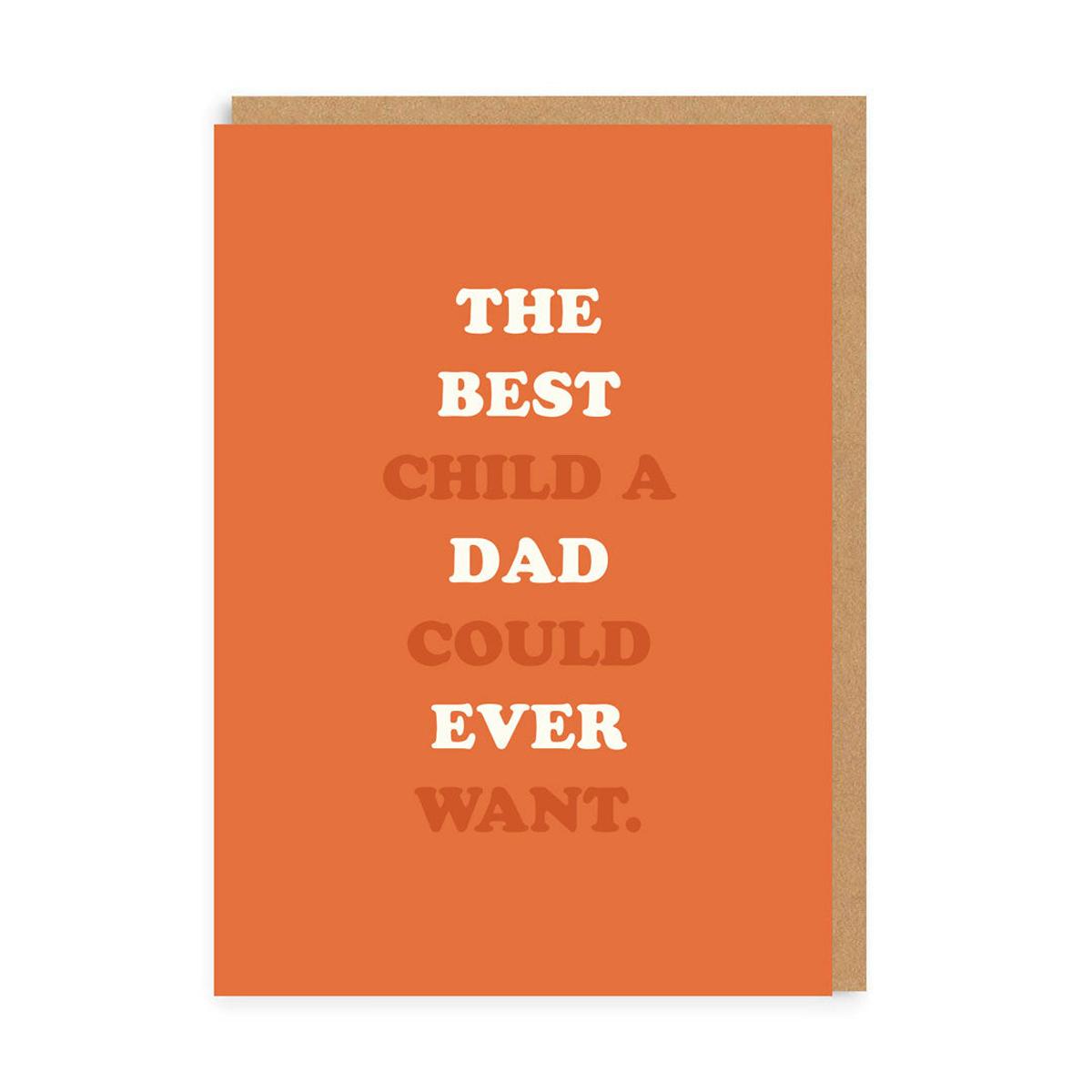OHHDEER THE BEST CHILD DAD