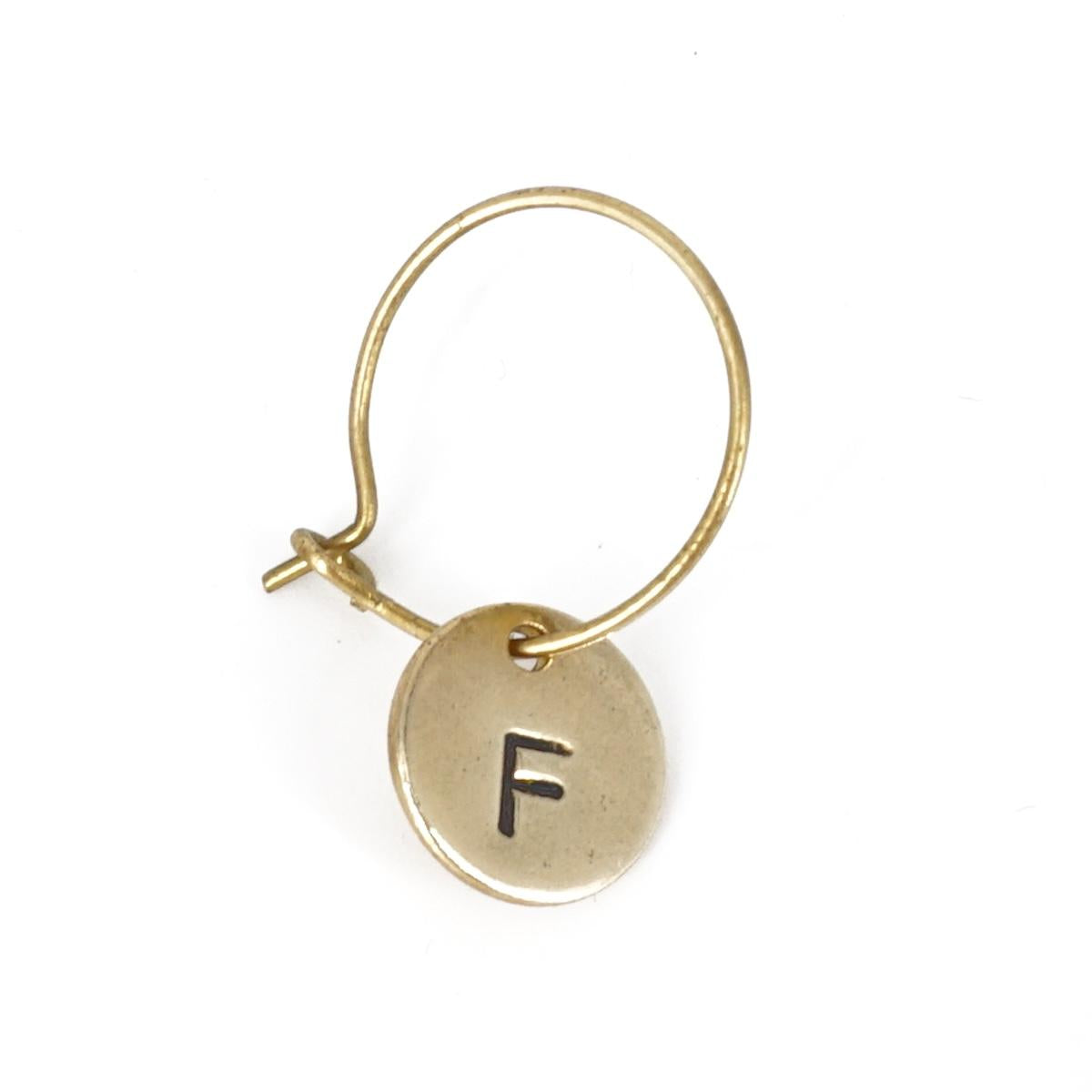 Orecchino lettera f ORECCHINO LETTERA F  Loti