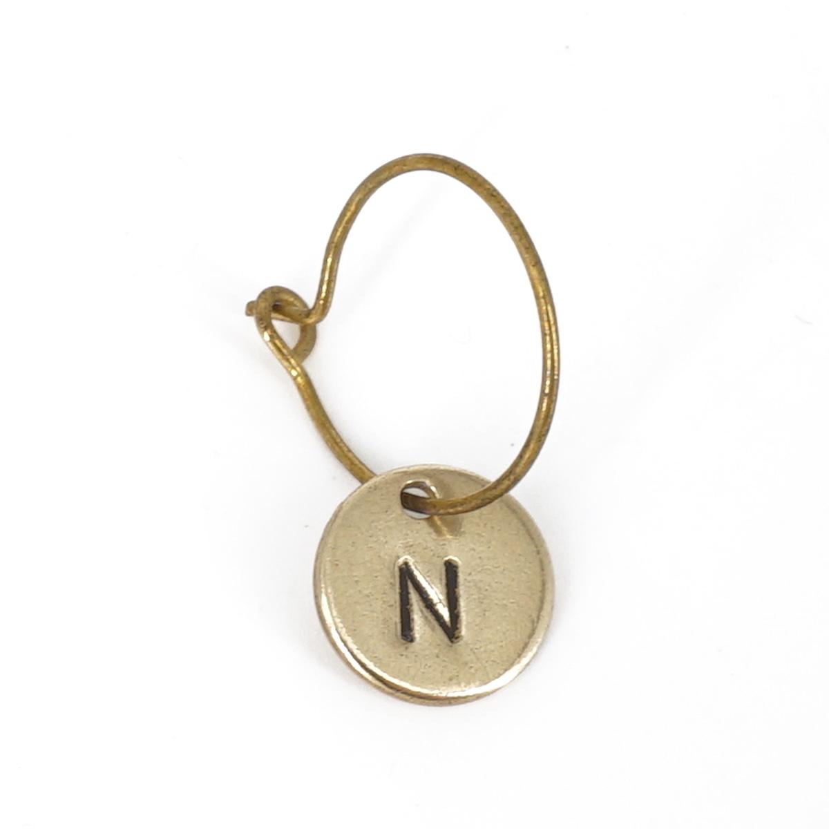 orecchino lettera n ORECCHINO LETTERA N  Loti