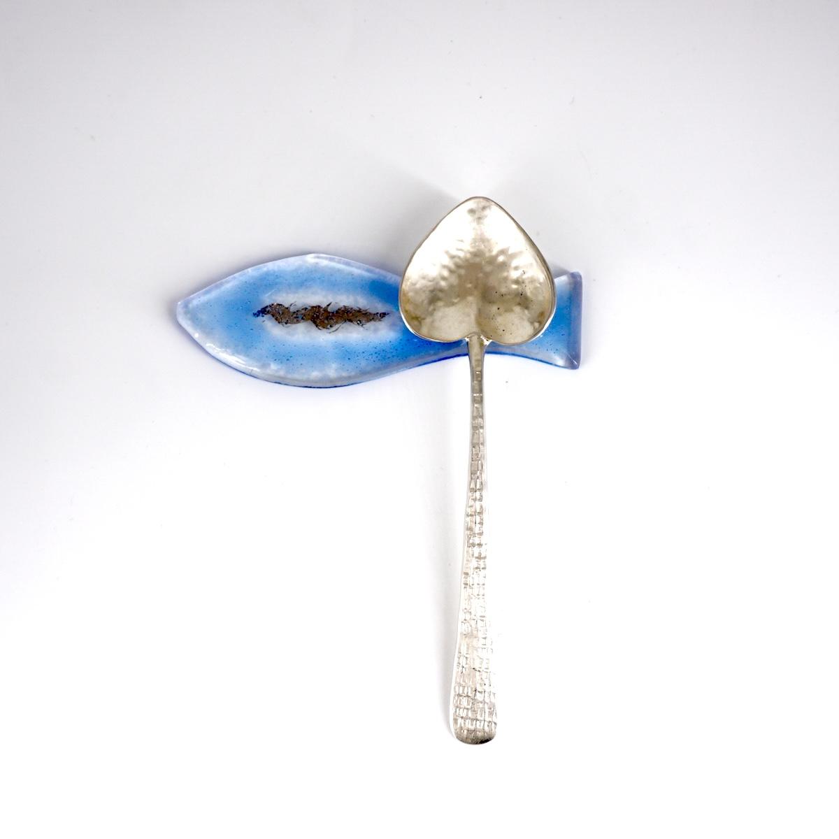 Poggiaposate PESCIOLINO blu oltremare