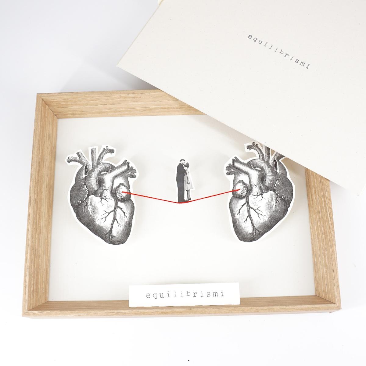 Equilibrismo bamboo cuore e cuore BACIO