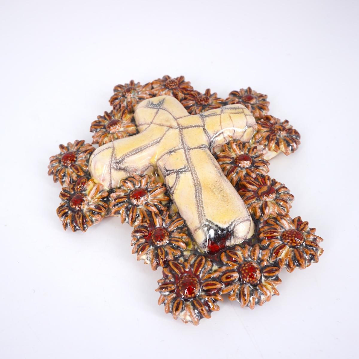 FRATANTONI CROCEMARGHERITE BEIGE/ROSSO
