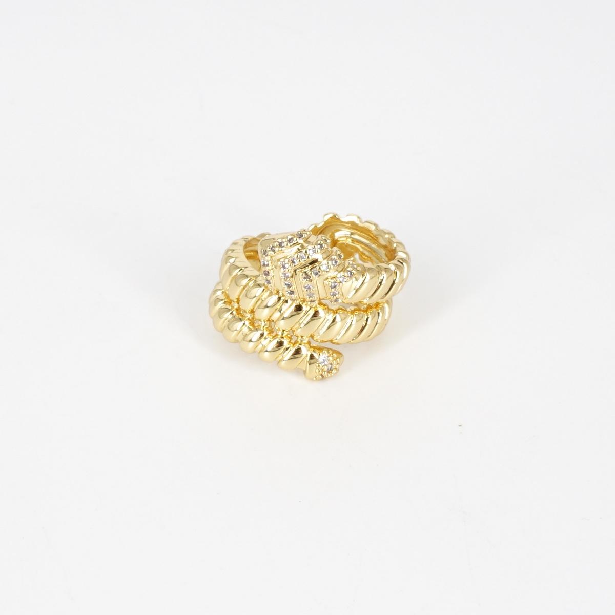 ANELLO ZIRCONI SERPE SPIRALE ANELLO ZIRCONI SERPE SPIRALE SOPHIE GIOIELLI