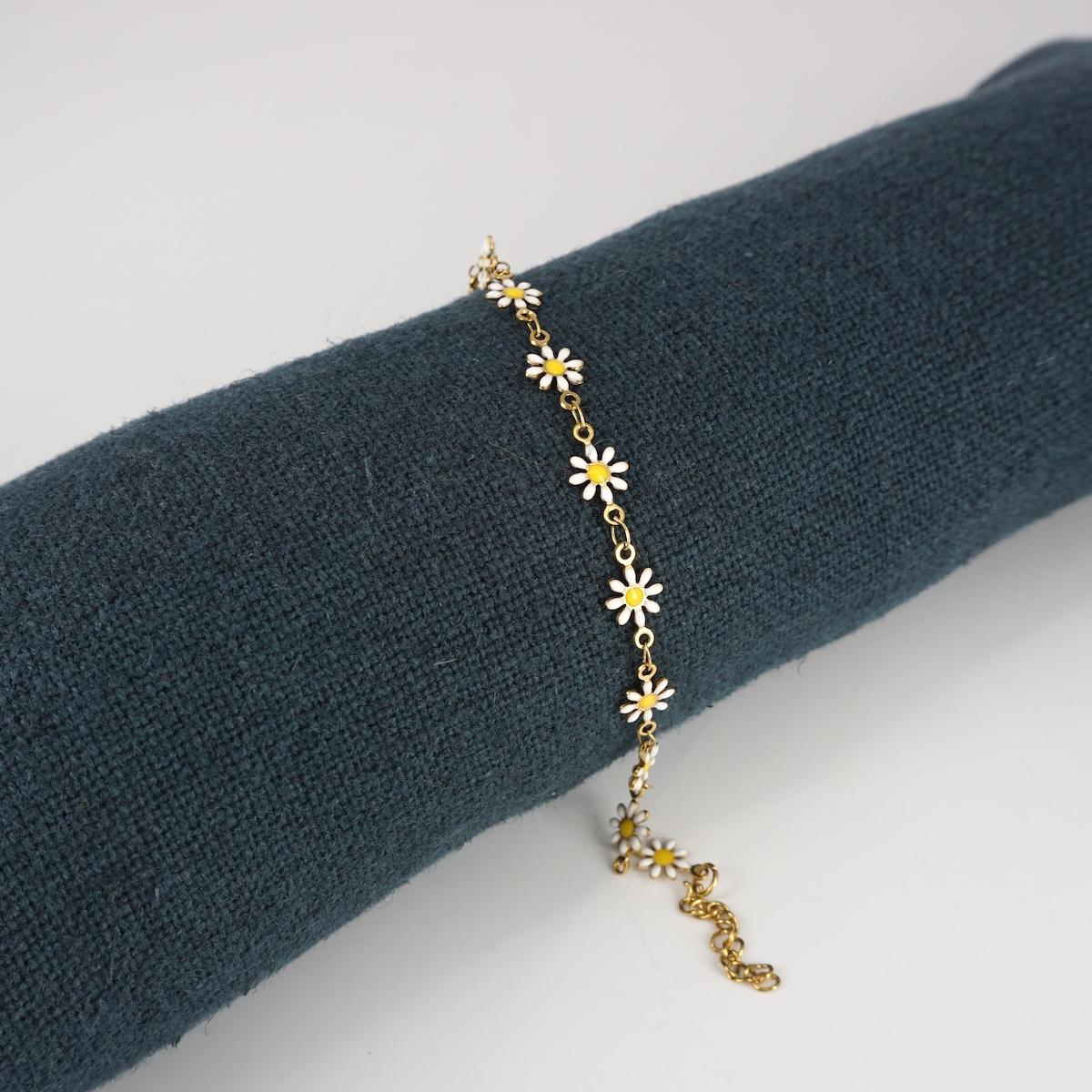 BRACCIALE MARGHERITE BIANCO