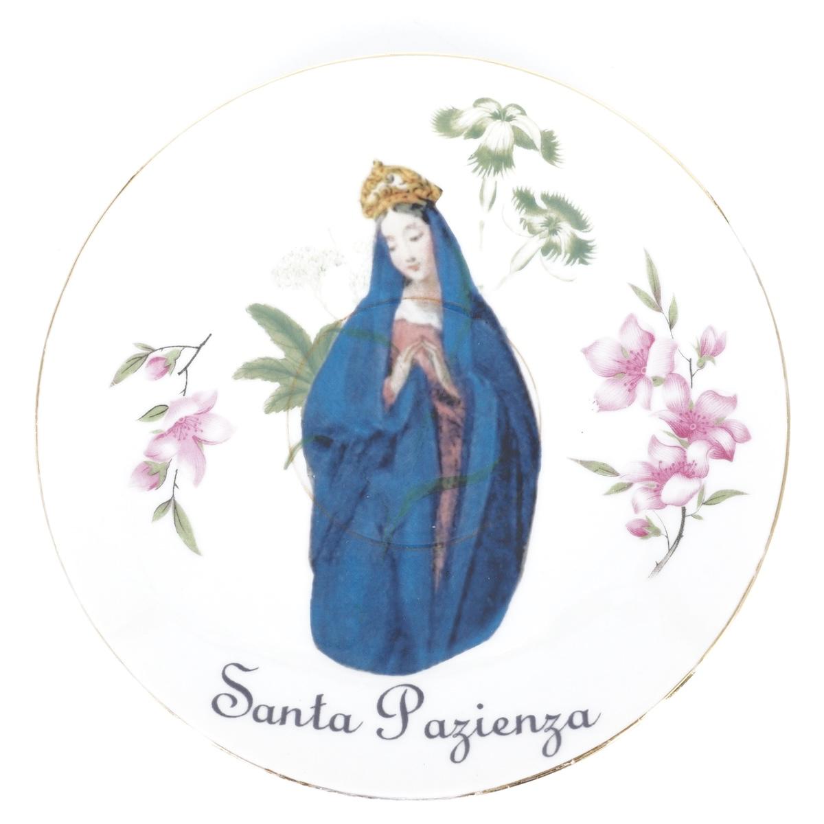 Piatto tè SANTA PAZIENZA VESTE BLU PIATTO TÈ SANTA PAZIENZA VESTE BLU BOLDISH
