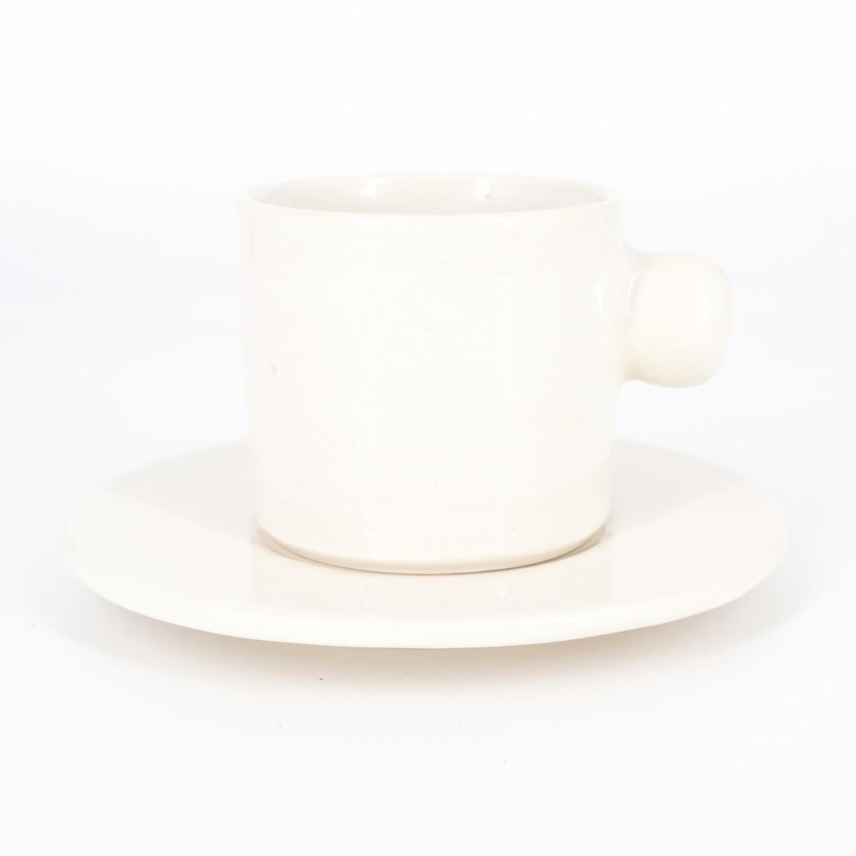 TAZZINA CAFFè CON PIATTINO TUPPO BIANCA TAZZINA CAFFÈ TUPPO BIANCA NICOLE