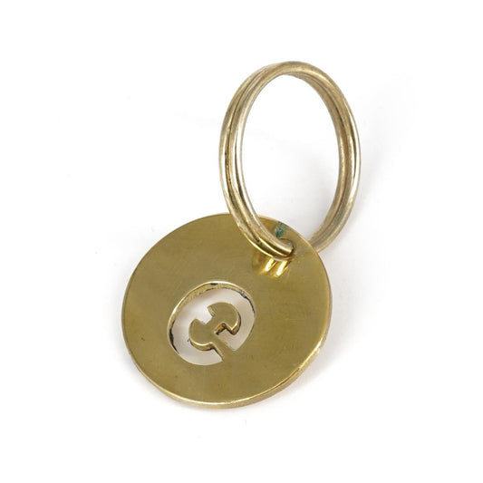 Portachiavi lettera medaglia E