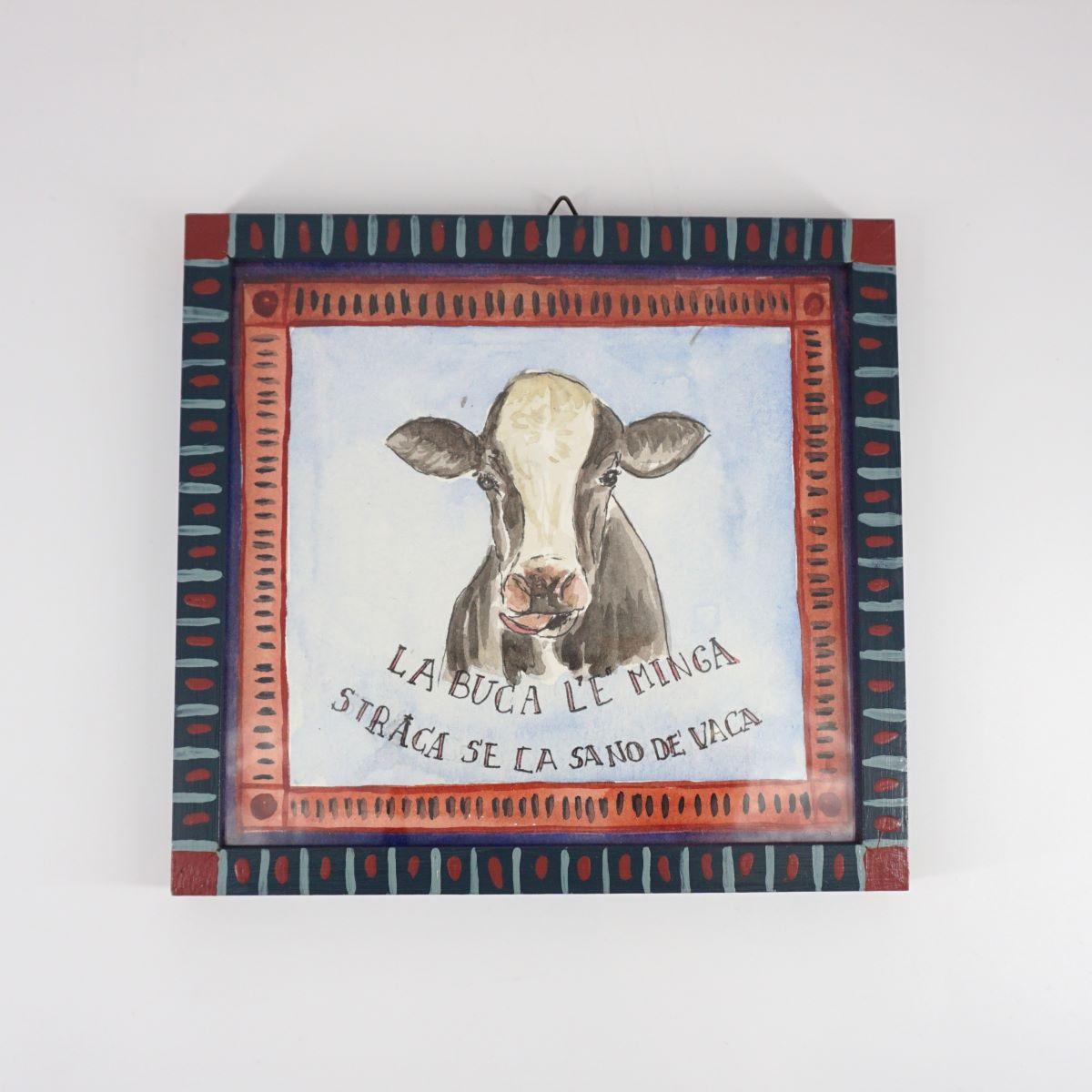 Picture THE BUCA THE MINGA STRAGA decorated frame