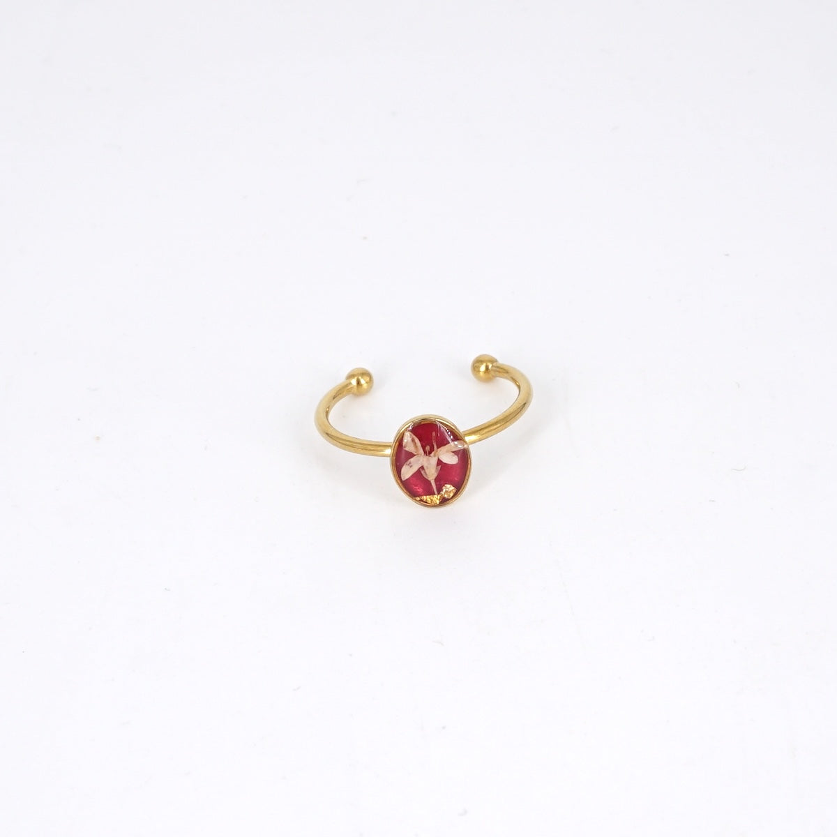 ANELLO FIORI SMALL CICLAMINO ANELLO BASIC OVALE CICLAMINO ANNA FADDA 