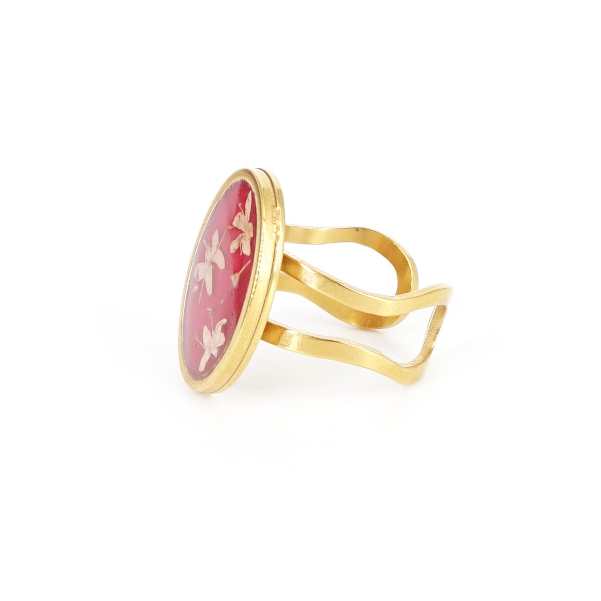 ANELLO FIORI BIG CICLAMINO ANELLO OVALE BIG CICLAMINO ANNA FADDA 