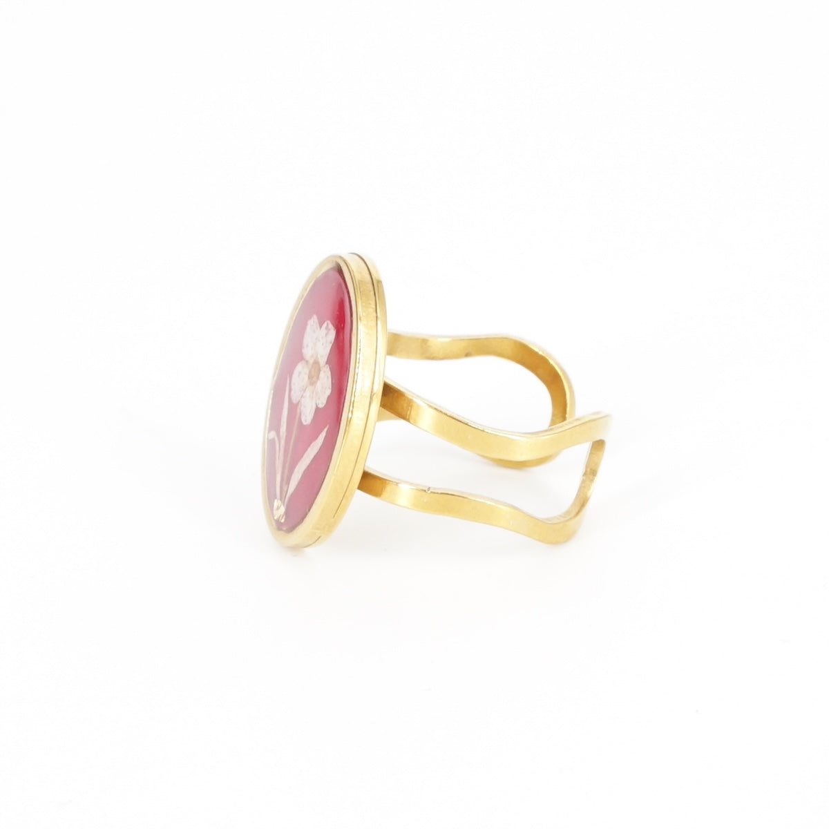 ANELLO FIORI BIG CICLAMINO ANELLO OVALE BIG CICLAMINO ANNA FADDA 