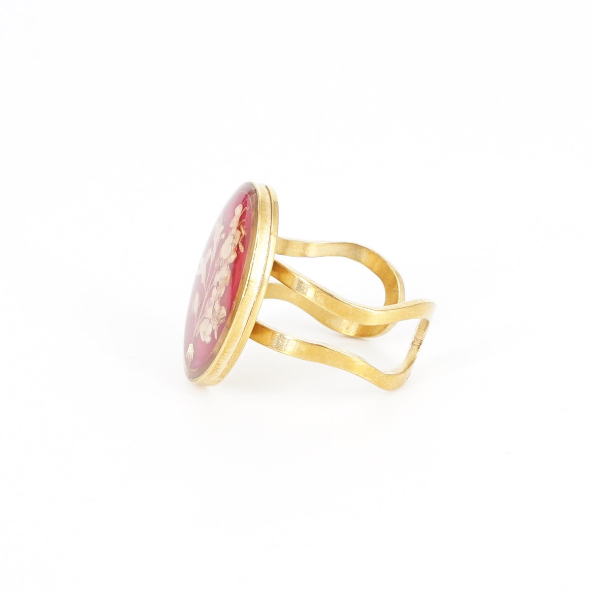 ANELLO FIORI BIG CICLAMINO ANELLO OVALE BIG CICLAMINO ANNA FADDA 