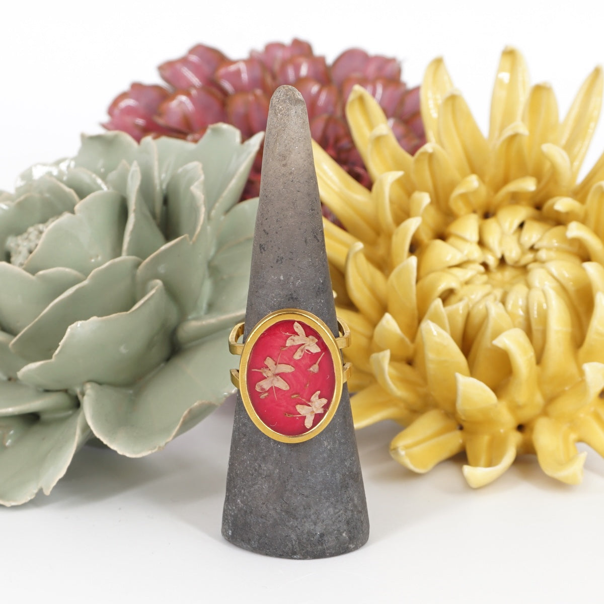 ANELLO FIORI BIG CICLAMINO ANELLO OVALE BIG CICLAMINO ANNA FADDA 