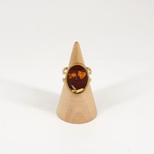 ANELLO FIORI BIG MATTONE ANELLO OVALE BIG MATTONE ANNA FADDA 
