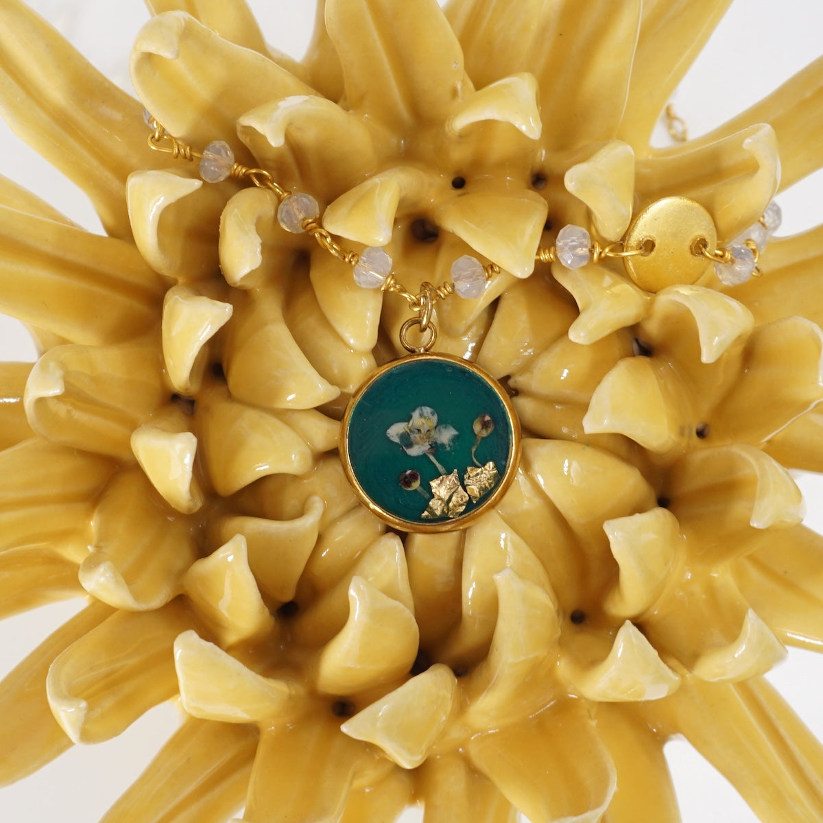 Collana fiori bottone rosario Ottanio COLLANA BOTTONE ROSARIO OTTANIO ANNA FADDA 