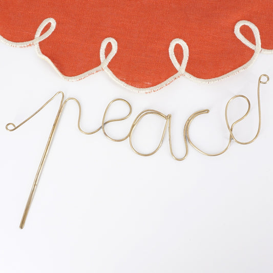 Scritta lineare peace SCRITTA LINEARE PEACE  BERC SOPHIE 