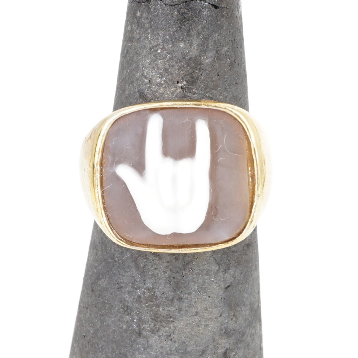 ANELLO CAMMEO CHARVALIER ROCK ANELLO CHEVALIER MANO TIÈ ELUA 