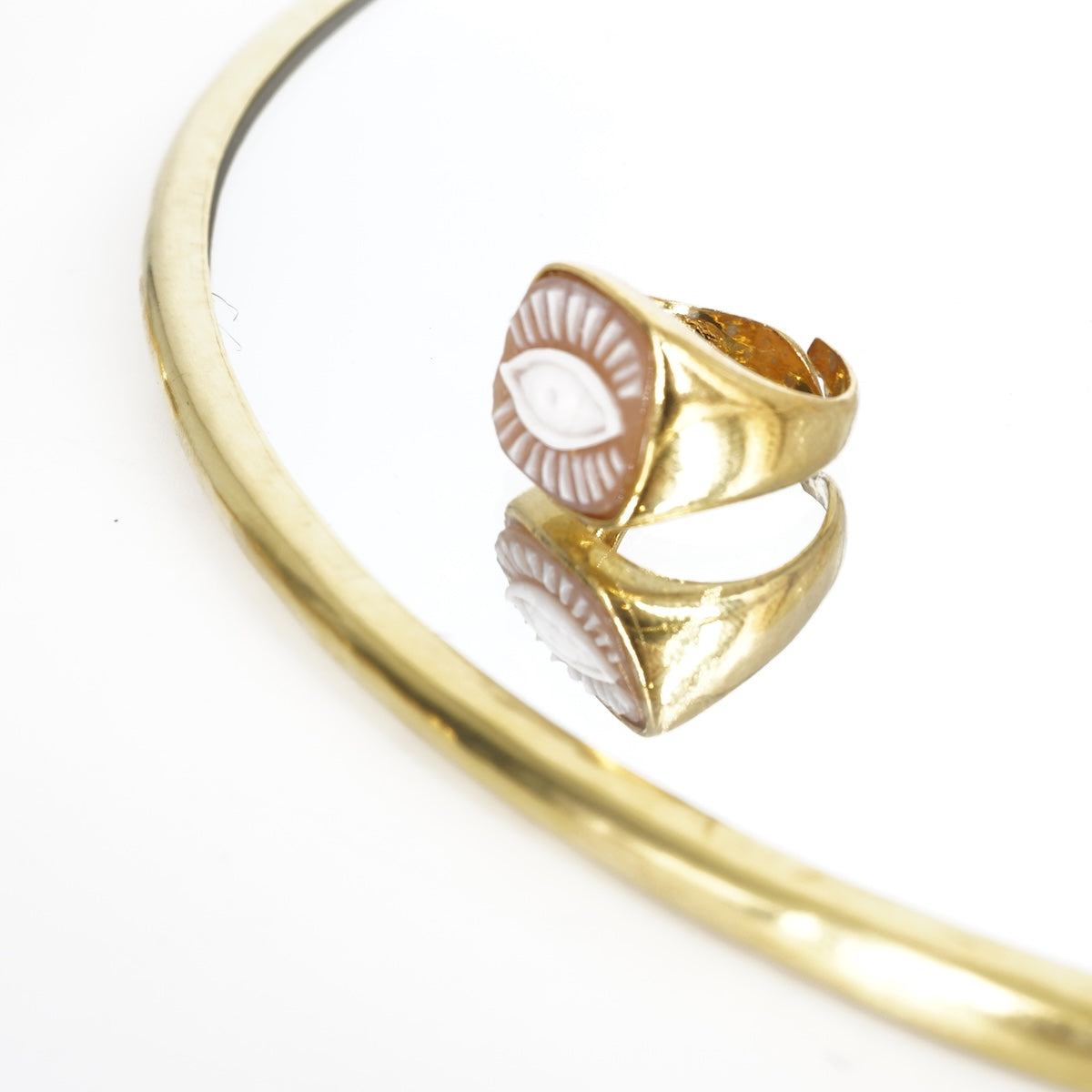 ANELLO CAMMEO CHEVALIER OCCHIO ANELLO CHEVALIER OCCHIO ELUA 
