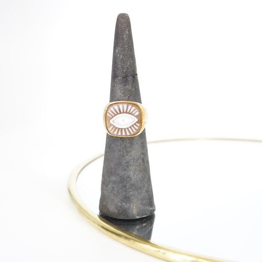 ANELLO CAMMEO CHEVALIER OCCHIO ANELLO CHEVALIER OCCHIO ELUA 