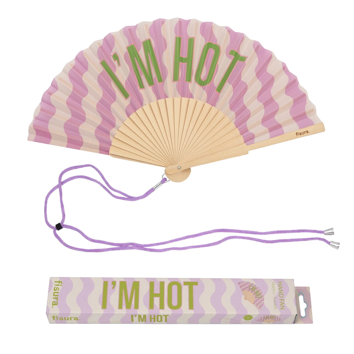 VENTAGLIO I'M HOT ONDE LILLA VENTAGLIO IM HOT ONDE LILLA FISURA 