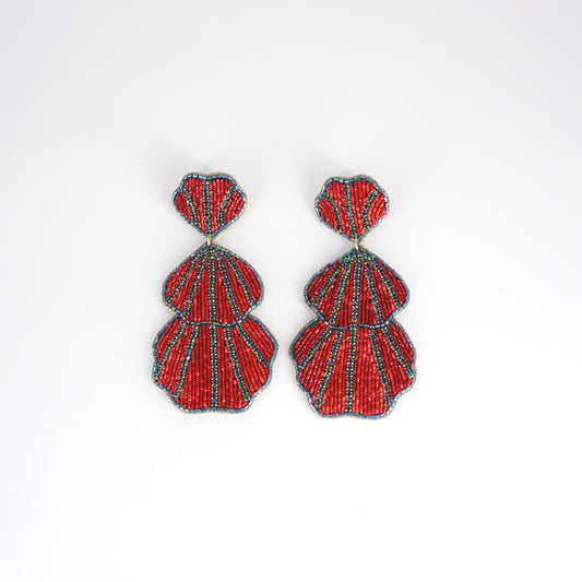 ORECCHINI LIGHT ROSSO CONCHIGLIE ORECCHINI LIGHT ROSSO CONCHIGLIE  GOI 