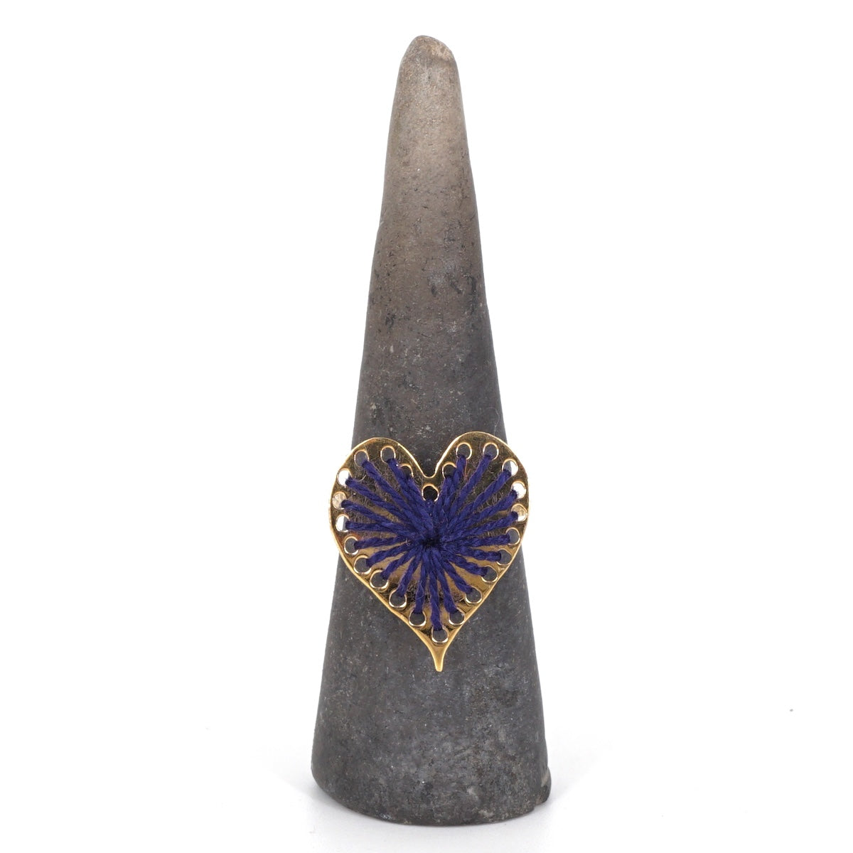 ANELLO FILO CUORE BLU ANELLO CUORE BLU KEDIMA 