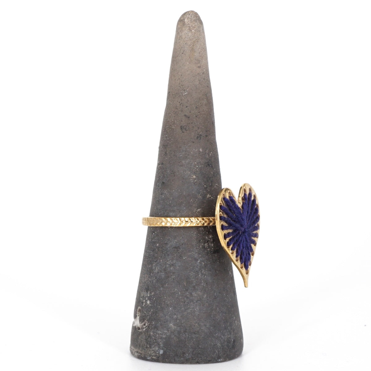 ANELLO FILO CUORE BLU ANELLO CUORE BLU KEDIMA 
