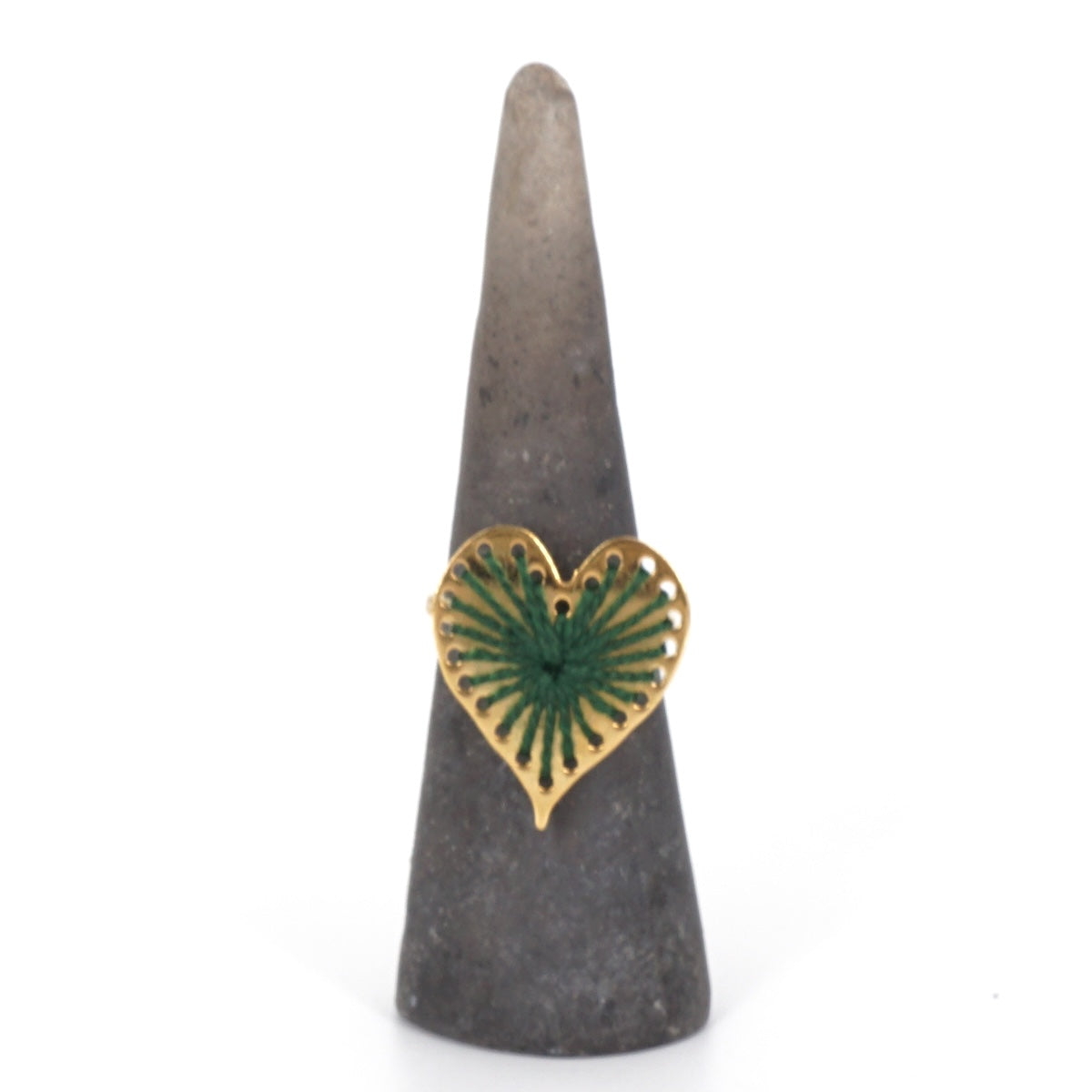 ANELLO FILO CUORE VERDE ANELLO CUORE VERDE KEDIMA 
