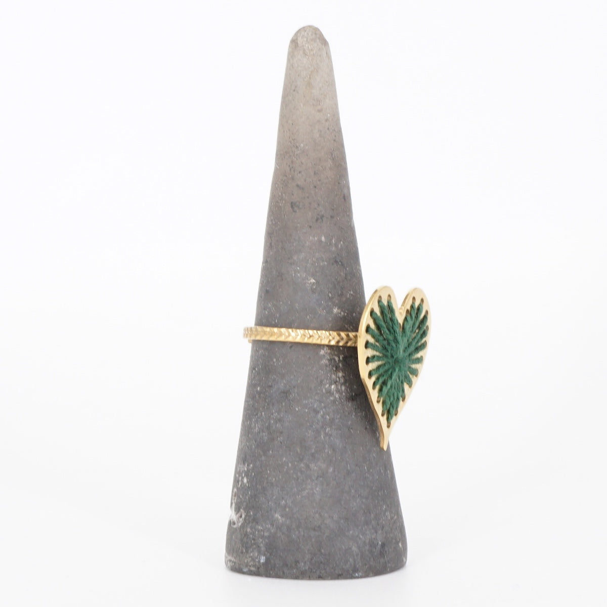 ANELLO FILO CUORE VERDE ANELLO CUORE VERDE KEDIMA 