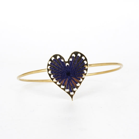BRACCIALE FILO CUORE BLU BRACCIALE CUORE BLU KEDIMA 