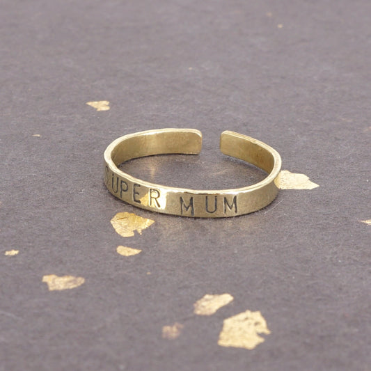 Anello fedina SUPER MUM ANELLO FEDINA SUPER MUM  LOTI 