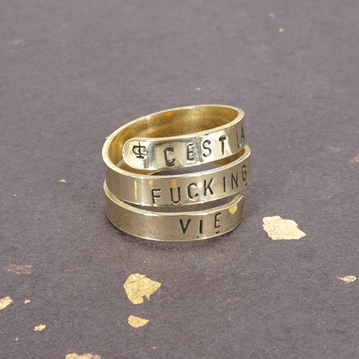 Anello giro C'EST LA FUCKING VIE ANELLO GIRO CEST LA FUCKING VIE  LOTI 