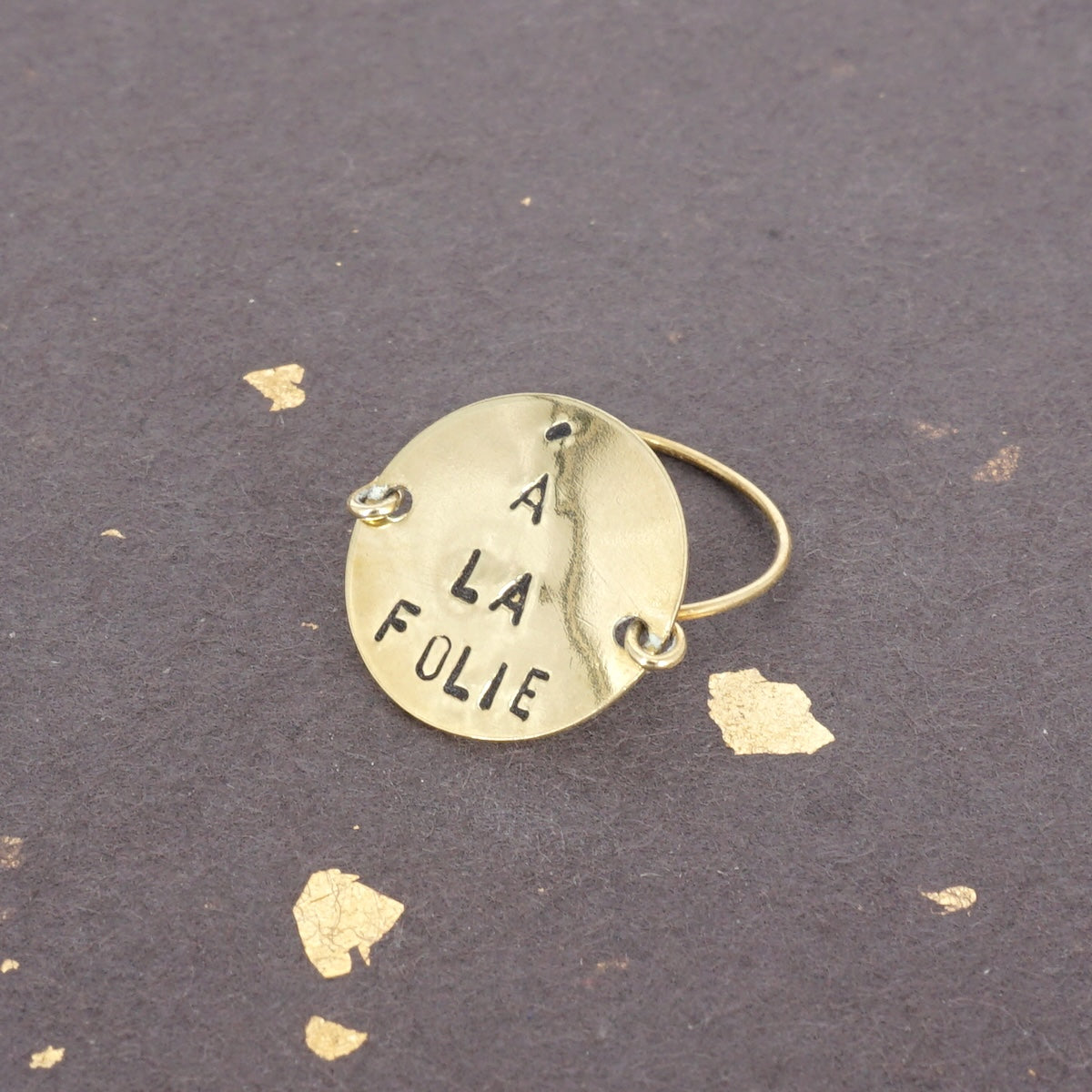 Anello placca A' LA FOLIE ANELLO PLACCA A LA FOLIE  LOTI 