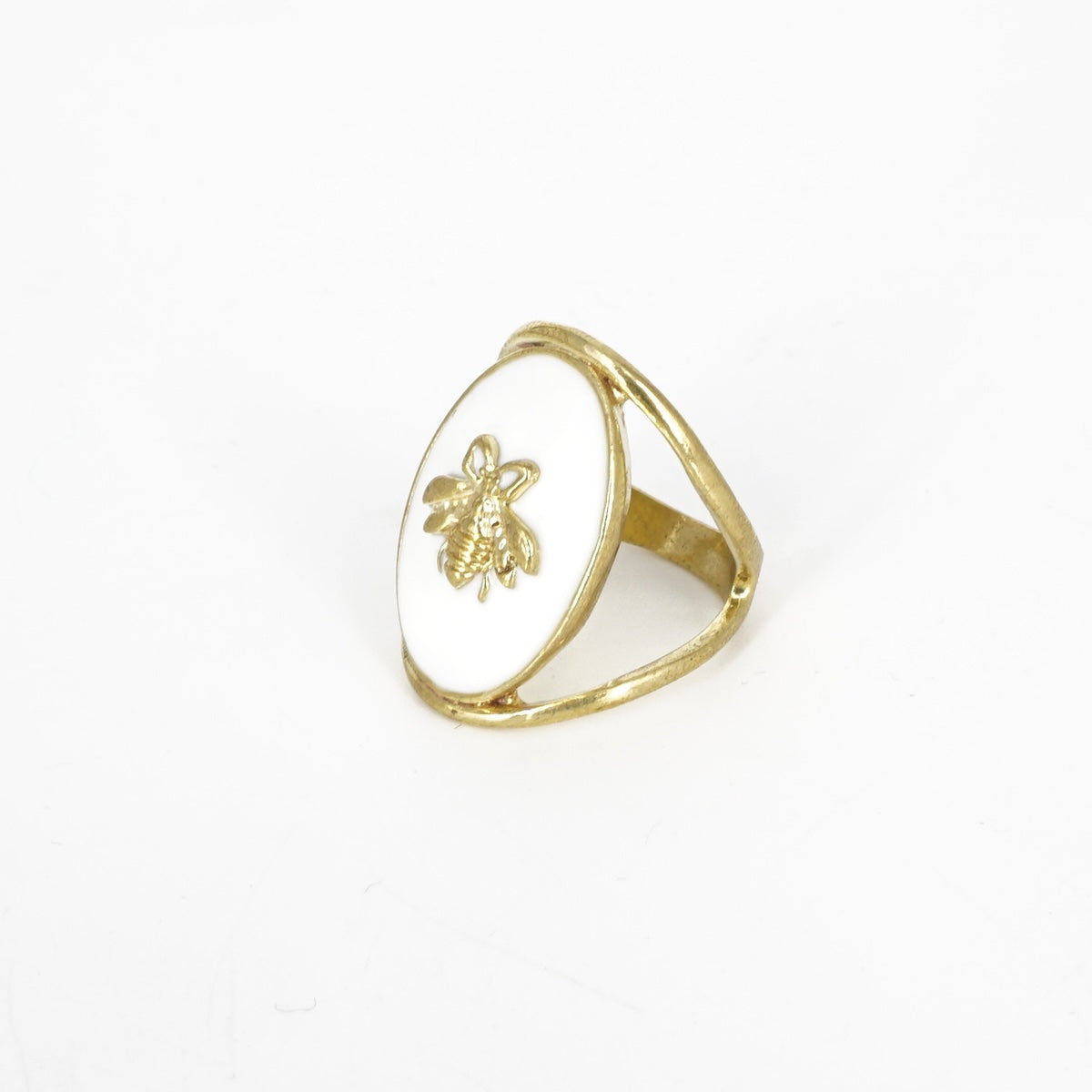 ANELLO APE CAMMEO BIANCO ANELLO APE CAMMEO BIANCO MONDO E COLORI 