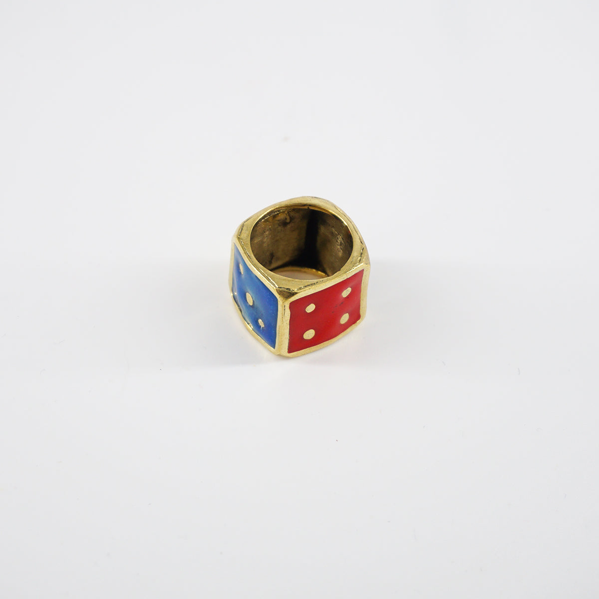 Anello DADO SMALTATO ANELLO DADO  MONDO E COLORI 